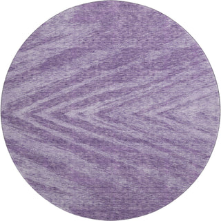 Piper Looms Mayfield Modern AMF876 Purple Machine Washable Area Rug Round Main Image