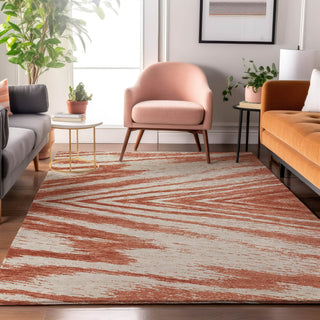 Piper Looms Mayfield Modern AMF876 Salmon Machine Washable Area Rug Lifestyle Image Feature