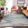 Piper Looms Mayfield Modern AMF876 Teal Machine Washable Area Rug Lifestyle Image Feature