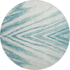 Piper Looms Mayfield Modern AMF876 Teal Machine Washable Area Rug Round Main Image