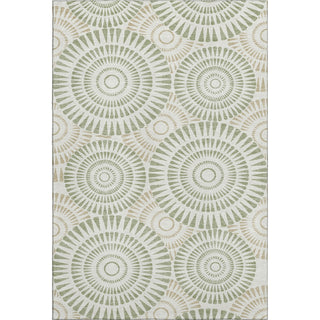 Piper Looms Mayfield Circles AMF877 Aloe Machine Washable Area Rug main image