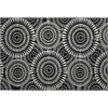 Piper Looms Mayfield Circles AMF877 Black Machine Washable Area Rug Scatter Main Image