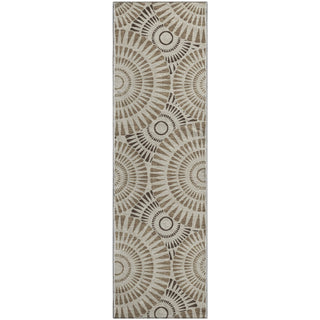 Piper Looms Mayfield Circles AMF877 Brown Machine Washable Area Rug Runner Main Image