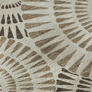 Piper Looms Mayfield Circles AMF877 Brown Machine Washable Area Rug Swatch Image