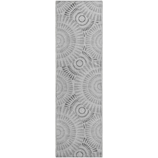 Piper Looms Mayfield Circles AMF877 Gray Machine Washable Area Rug Runner Main Image