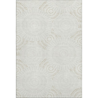 Piper Looms Mayfield Circles AMF877 Ivory Machine Washable Area Rug main image
