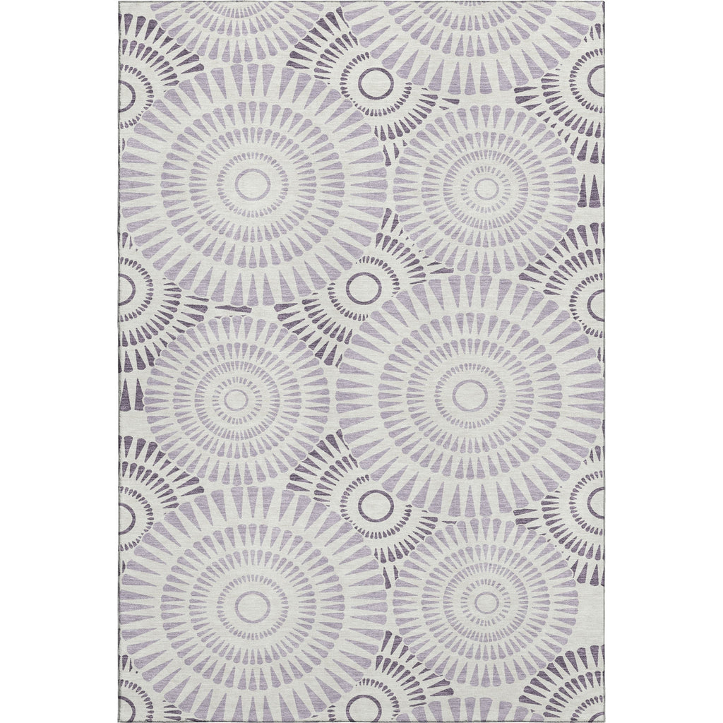 Piper Looms Mayfield Circles AMF877 Lavender Machine Washable Area Rug main image