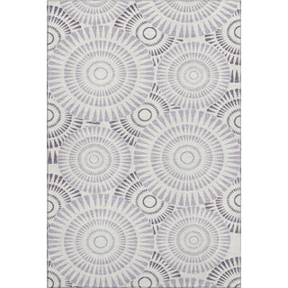 Piper Looms Mayfield Circles AMF877 Lavender Machine Washable Area Rug main image