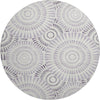 Piper Looms Mayfield Circles AMF877 Lavender Machine Washable Area Rug Round Main Image