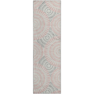 Piper Looms Mayfield Circles AMF877 Pink Machine Washable Area Rug Runner Main Image