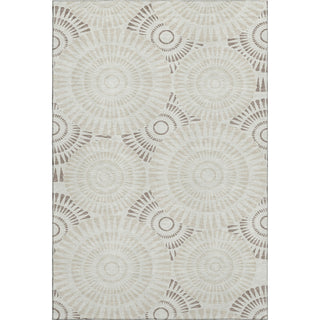 Piper Looms Mayfield Circles AMF877 Taupe Machine Washable Area Rug main image