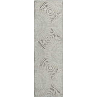 Piper Looms Mayfield Circles AMF877 Taupe Machine Washable Area Rug Runner Main Image
