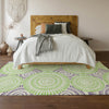 Piper Looms Mayfield Circles AMF877 White Machine Washable Area Rug Lifestyle Image Feature