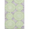 Piper Looms Mayfield Circles AMF877 White Machine Washable Area Rug main image