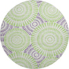 Piper Looms Mayfield Circles AMF877 White Machine Washable Area Rug Round Main Image