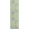 Piper Looms Mayfield Circles AMF877 White Machine Washable Area Rug Runner Main Image