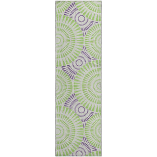 Piper Looms Mayfield Circles AMF877 White Machine Washable Area Rug Runner Main Image