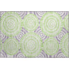 Piper Looms Mayfield Circles AMF877 White Machine Washable Area Rug Scatter Main Image