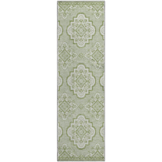 Piper Looms Mayfield Medallions AMF878 Aloe Machine Washable Area Rug Runner Main Image
