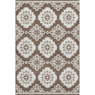 Piper Looms Mayfield Medallions AMF878 Brown Machine Washable Area Rug main image