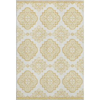 Piper Looms Mayfield Medallions AMF878 Gold Machine Washable Area Rug main image