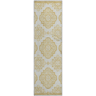 Piper Looms Mayfield Medallions AMF878 Gold Machine Washable Area Rug Runner Main Image