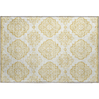 Piper Looms Mayfield Medallions AMF878 Gold Machine Washable Area Rug Scatter Main Image