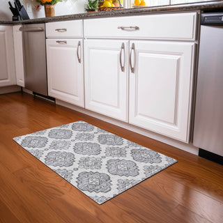 Piper Looms Mayfield Medallions AMF878 Gray Machine Washable Area Rug Scatter Lifestyle Image Feature