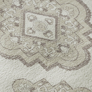 Piper Looms Mayfield Medallions AMF878 Ivory Machine Washable Area Rug Swatch Image