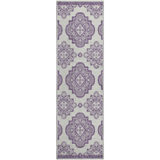 Piper Looms Mayfield Medallions AMF878 Lavender Machine Washable Area Rug Runner Main Image