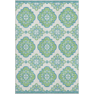 Piper Looms Mayfield Medallions AMF878 Lime Machine Washable Area Rug main image
