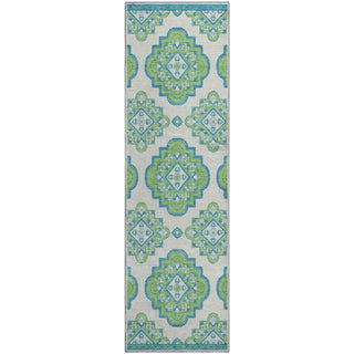 Piper Looms Mayfield Medallions AMF878 Lime Machine Washable Area Rug Runner Main Image
