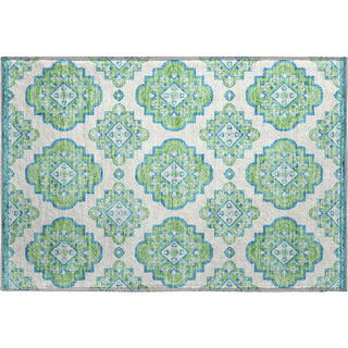 Piper Looms Mayfield Medallions AMF878 Lime Machine Washable Area Rug Scatter Main Image