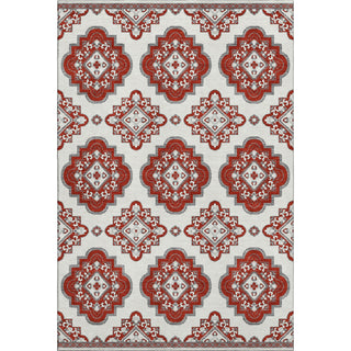 Piper Looms Mayfield Medallions AMF878 Red Machine Washable Area Rug main image