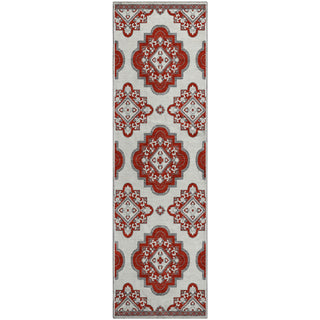 Piper Looms Mayfield Medallions AMF878 Red Machine Washable Area Rug Runner Main Image