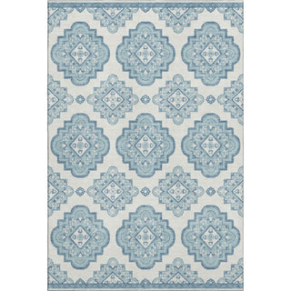 Piper Looms Mayfield Medallions AMF878 Teal Machine Washable Area Rug main image