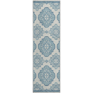 Piper Looms Mayfield Medallions AMF878 Teal Machine Washable Area Rug Runner Main Image