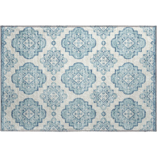 Piper Looms Mayfield Medallions AMF878 Teal Machine Washable Area Rug Scatter Main Image
