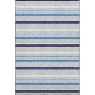 Piper Looms Mayfield Stripes AMF879 Blue Machine Washable Area Rug main image