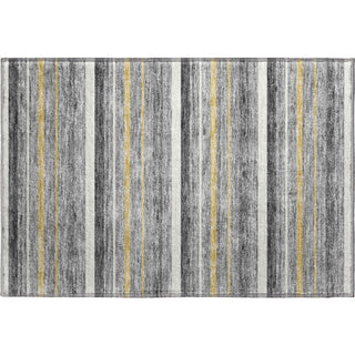 Piper Looms Mayfield Stripes AMF879 Gray Machine Washable Area Rug Scatter Main Image