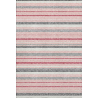 Piper Looms Mayfield Stripes AMF879 Pink Machine Washable Area Rug main image