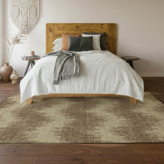 Piper Looms Mayfield Chevron AMF880 Brown Machine Washable Area Rug Lifestyle Image Feature