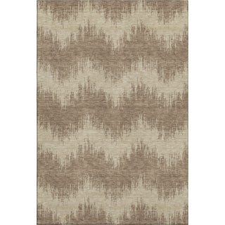 Piper Looms Mayfield Chevron AMF880 Brown Machine Washable Area Rug main image
