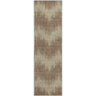 Piper Looms Mayfield Chevron AMF880 Brown Machine Washable Area Rug Runner Main Image
