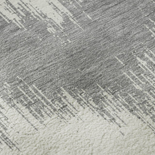 Piper Looms Mayfield Chevron AMF880 Gray Machine Washable Area Rug Swatch Image