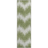 Piper Looms Mayfield Chevron AMF880 Green Machine Washable Area Rug Runner Main Image