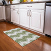 Piper Looms Mayfield Chevron AMF880 Green Machine Washable Area Rug Scatter Lifestyle Image Feature