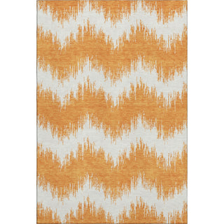 Piper Looms Mayfield Chevron AMF880 Orange Machine Washable Area Rug main image