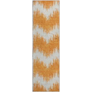 Piper Looms Mayfield Chevron AMF880 Orange Machine Washable Area Rug Runner Main Image