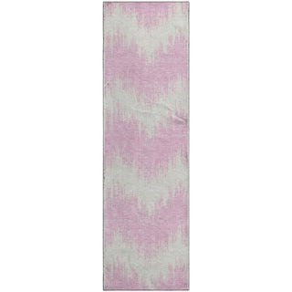 Piper Looms Mayfield Chevron AMF880 Pink Machine Washable Area Rug Runner Main Image